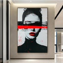 Quadro Stampa su Tela Silenzio degli Occhi - CupidoDesign