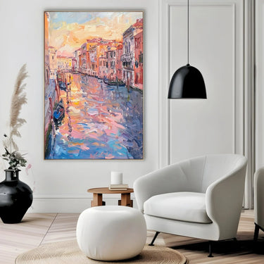 Quadro Stampa su Tela Sinfonia Lagunare - CupidoDesign