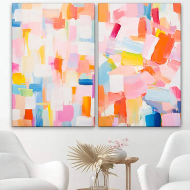 Quadro Stampa su Tela Sinfonia pastello - CupidoDesign