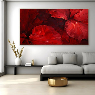 Quadro Stampa su Tela Sinfonia Rossa - CupidoDesign
