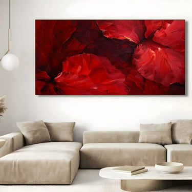 Quadro Stampa su Tela Sinfonia Rossa - CupidoDesign