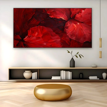 Quadro Stampa su Tela Sinfonia Rossa - CupidoDesign