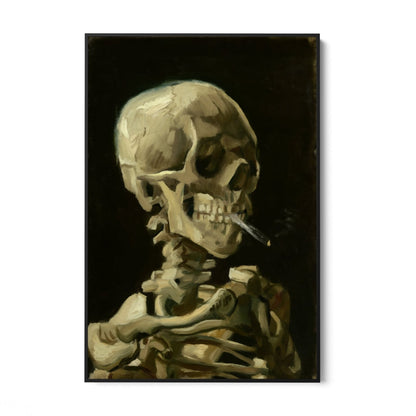 Totenkopf mit Zigarette, Vincent Van Gogh