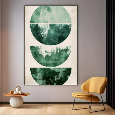 Quadro Stampa su Tela Smeraldo in Astrazione - CupidoDesign