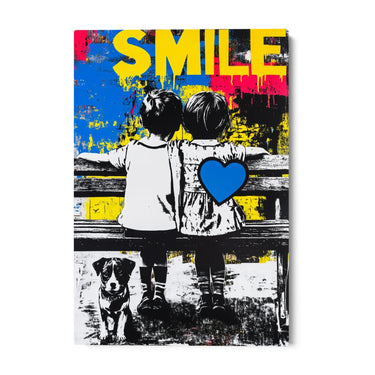 Quadro Stampa su Tela Smile - CupidoDesign