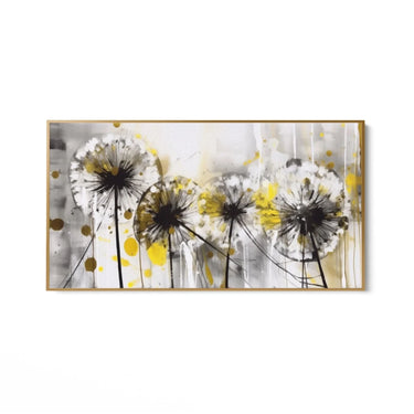 Quadro Stampa su Tela Soffioni Gialli - CupidoDesign
