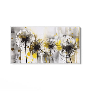 Quadro Stampa su Tela Soffioni Gialli - CupidoDesign