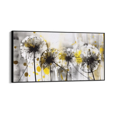 Quadro Stampa su Tela Soffioni Gialli - CupidoDesign