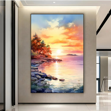 Quadro Stampa su Tela Sogno di tramonto - CupidoDesign