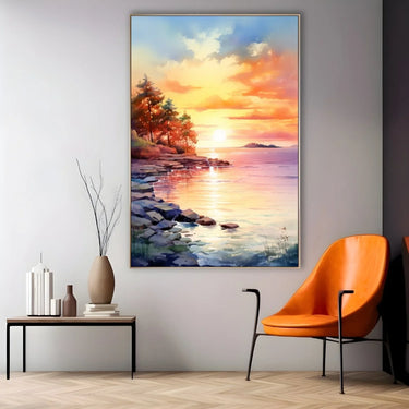 Quadro Stampa su Tela Sogno di tramonto - CupidoDesign