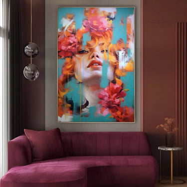 Quadro Stampa su Tela Sogno floreale - CupidoDesign