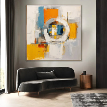 Quadro Stampa su Tela Sogno Giallo Effimero - CupidoDesign
