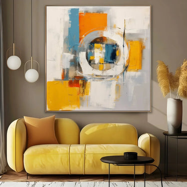 Quadro Stampa su Tela Sogno Giallo Effimero - CupidoDesign