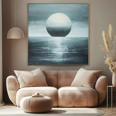 Quadro Stampa su Tela Sole grigio - CupidoDesign
