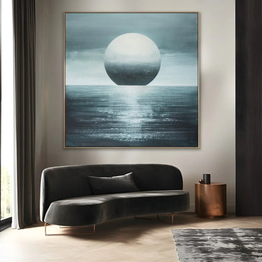 Quadro Stampa su Tela Sole grigio - CupidoDesign