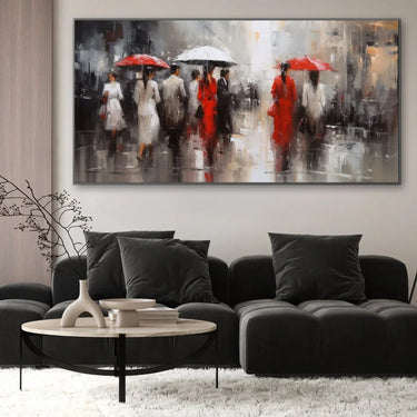 Quadro Stampa su Tela Sospesi nella pioggia - CupidoDesign