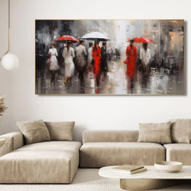 Quadro Stampa su Tela Sospesi nella pioggia - CupidoDesign