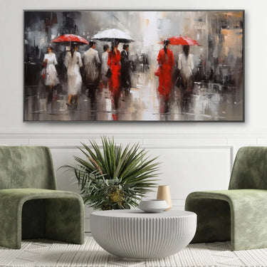 Quadro Stampa su Tela Sospesi nella pioggia - CupidoDesign