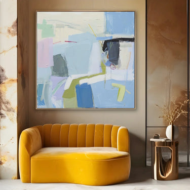 Quadro Stampa su Tela Sospeso nel Blu - CupidoDesign