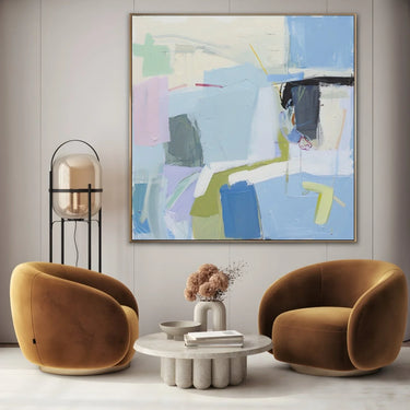 Quadro Stampa su Tela Sospeso nel Blu - CupidoDesign