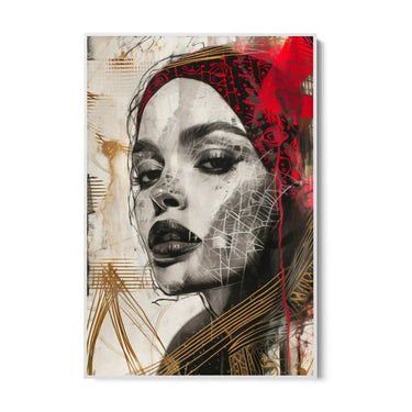 Quadro Stampa su Tela Sospiri di Rosso - CupidoDesign