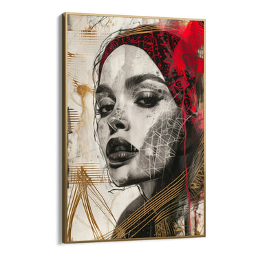 Quadro Stampa su Tela Sospiri di Rosso - CupidoDesign