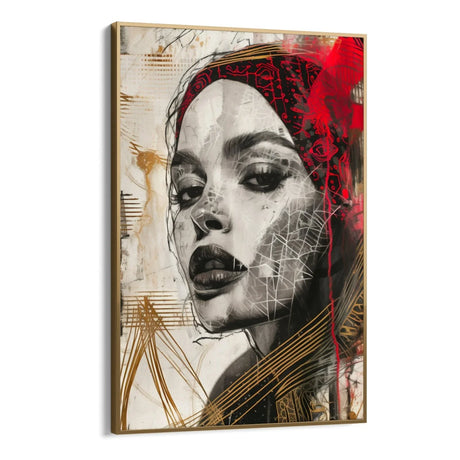 Quadro Stampa su Tela Sospiri di Rosso - CupidoDesign