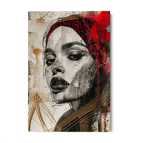 Quadro Stampa su Tela Sospiri di Rosso - CupidoDesign