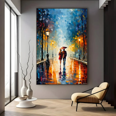 Quadro Stampa su Tela Sotto il Cielo degli Innamorati - CupidoDesign