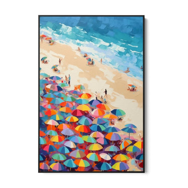 Quadro Stampa su Tela Spiaggia Colorata - CupidoDesign