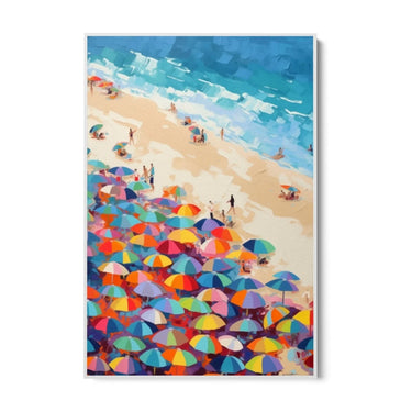 Quadro Stampa su Tela Spiaggia Colorata - CupidoDesign