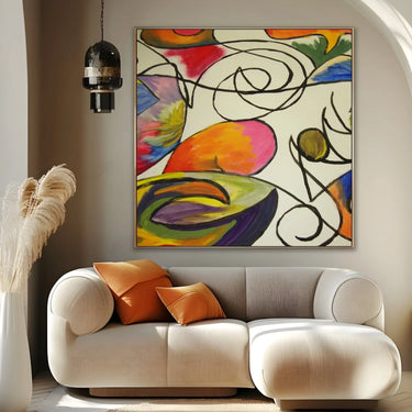 Quadro Stampa su Tela Spirale di onde - CupidoDesign