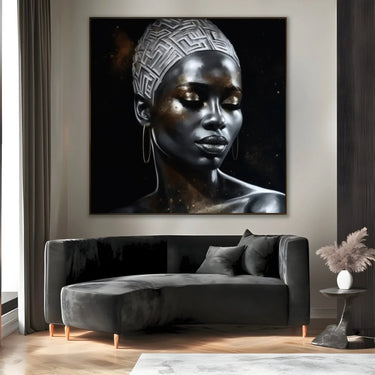 Quadro Stampa su Tela Splendido Argentato - CupidoDesign