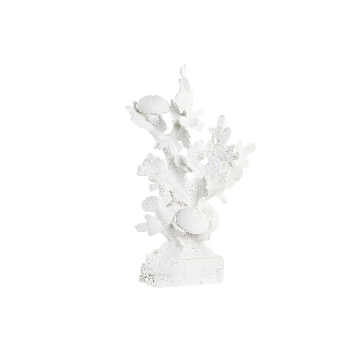 Statua Decorativa DKD Home Decor Corallo Bianco Resina Mediterraneo (28,5 x 16,5 x 42,4 cm)