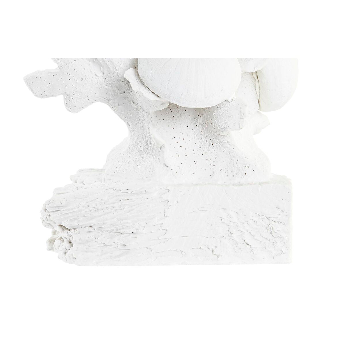 Estatua Decorativa DKD Home Decor Blanco Coral Resina Mediterráneo (28.5 x 16.5 x 42.4 cm)