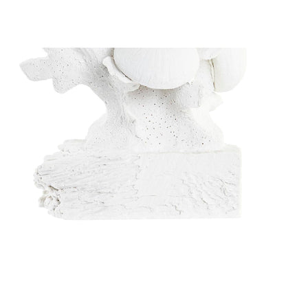Dekoratyvinė statula DKD Home Decor White Coral Resin Viduržemio jūros regiono (28,5 x 16,5 x 42,4 cm)