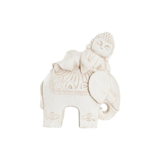 Koristepatsas DKD Home Decor Aged Finish Oriental White Elephant Magnesium (42 x 24 x 46 cm)