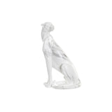 Statuie decorativă DKD Home Decor Gri alb Leopard Rășină Marmură (25 x 18 x 41 cm)