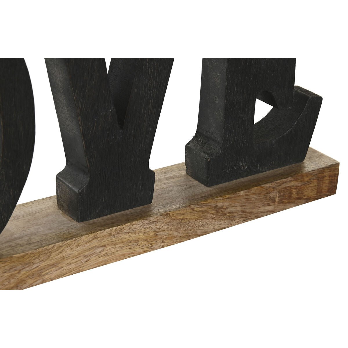 Estatua Decorativa DKD Home Decor Negro Marrón 40 x 5 x 15 cm (2 Unidades)