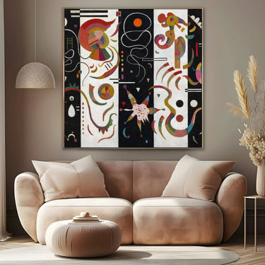Quadro Stampa su Tela Striped, Wassily Kandinsky - CupidoDesign