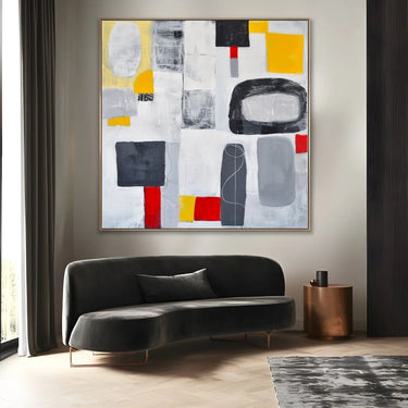 Quadro Stampa su Tela Strutture in Contrasto - CupidoDesign