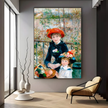 Quadro Stampa su Tela Sulla terrazza, Pierre-Auguste Renoir - CupidoDesign