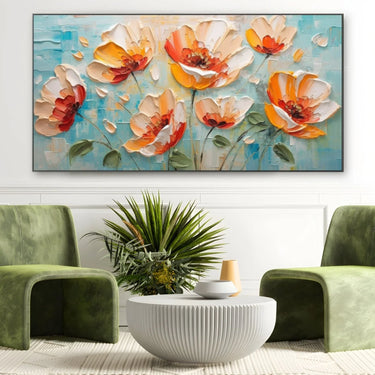 Quadro Stampa su Tela Tappeto floreale - CupidoDesign