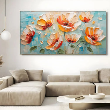 Quadro Stampa su Tela Tappeto floreale - CupidoDesign