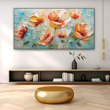 Quadro Stampa su Tela Tappeto floreale - CupidoDesign