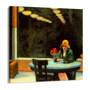 Quadro Stampa su Tela Tavola calda, Edward Hopper - CupidoDesign