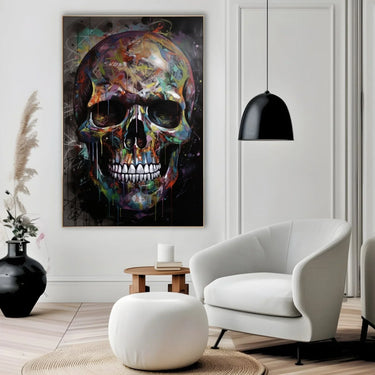 Quadro Stampa su Tela Teschio Graffiti - CupidoDesign