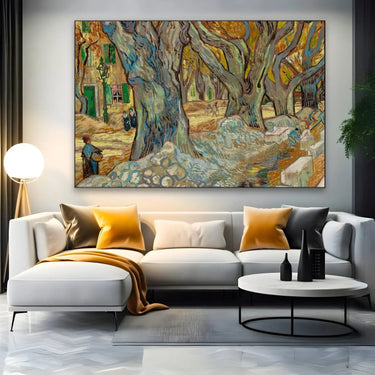 Quadro Stampa su Tela The Large Plane Trees, Vincent Van Gogh - CupidoDesign