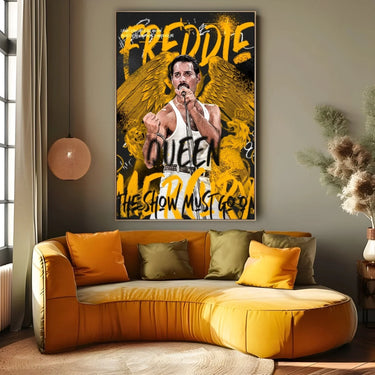 Quadro Stampa su Tela The Show Must Go On - CupidoDesign
