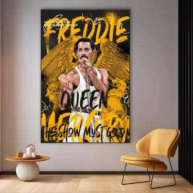 Quadro Stampa su Tela The Show Must Go On - CupidoDesign